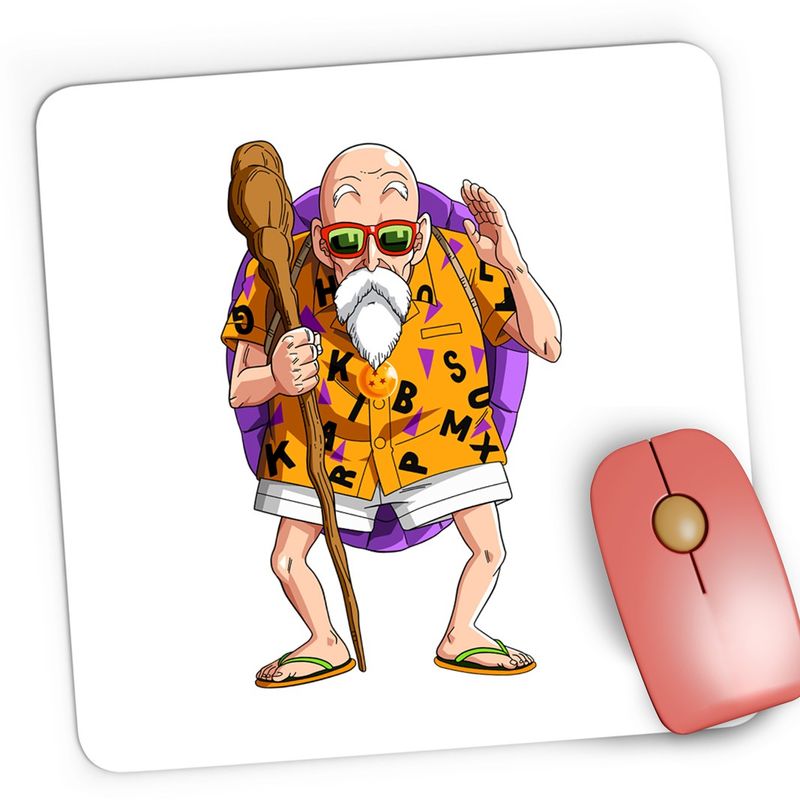 PC, gaming si accesorii - Periferice PC - Mousepad - Mousepad Gaming Dragon Ball Z Master Roshi Akira Toriyama Maestru, 21x19 cm - Infinity.ro