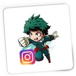 PC, gaming si accesorii - Periferice PC - Mousepad - Mousepad Gaming My Hero Academia Instagram Creator Anime Manga, 21x19 cm - Infinity.ro