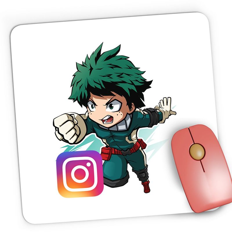 PC, gaming si accesorii - Periferice PC - Mousepad - Mousepad Gaming My Hero Academia Instagram Creator Anime Manga, 21x19 cm - Infinity.ro