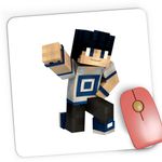 PC, gaming si accesorii - Periferice PC - Mousepad - Mousepad Gaming Skin Blue Lagoon Minecraft, 21x19 cm - Infinity.ro