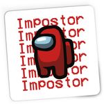 PC, gaming si accesorii - Periferice PC - Mousepad - Mousepad Gaming Red Impostor Among Us, 21x19 cm - Infinity.ro