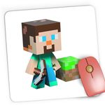 PC, gaming si accesorii - Periferice PC - Mousepad - Mousepad Gaming Cool Steve Miner Minecraft, 21x19 cm - Infinity.ro