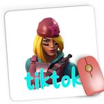 PC, gaming si accesorii - Periferice PC - Mousepad - Mousepad Gaming Skully Fortnite Tik Tok Skin, 21x19 cm - Infinity.ro