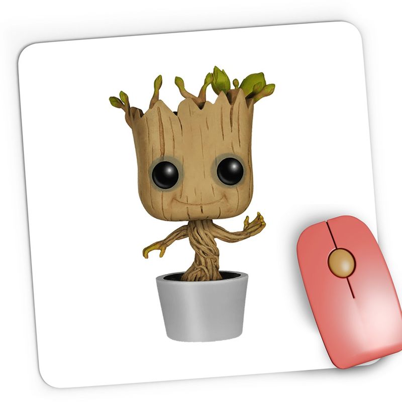 PC, gaming si accesorii - Periferice PC - Mousepad - Mousepad Gaming Baby Groot Cute Tree Love Gift, 21x19 cm - Infinity.ro