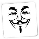 PC, gaming si accesorii - Periferice PC - Mousepad - Mousepad Gaming Anonymous Joker Fawkes Mask Gamer Anonim, 21x19 cm - Infinity.ro