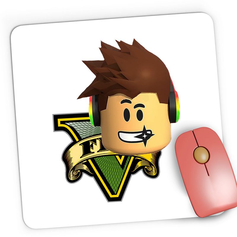 PC, gaming si accesorii - Periferice PC - Mousepad - Mousepad Gaming Roblox Gaming GTA V, 21x19 cm - Infinity.ro
