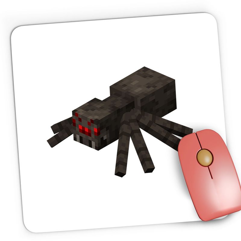 PC, gaming si accesorii - Periferice PC - Mousepad - Mousepad Gaming Cave Spider Red Eyes Minecraft, 21x19 cm - Infinity.ro