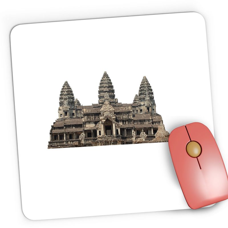 PC, gaming si accesorii - Periferice PC - Mousepad - Mousepad Gaming Age of Empires Templu Indonezia Thailanda Asia, 21x19 cm - Infinity.ro