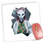 PC, gaming si accesorii - Periferice PC - Mousepad - Mousepad Gaming Demon Slayer Sabito Samurai Girl, 21x19 cm - Infinity.ro
