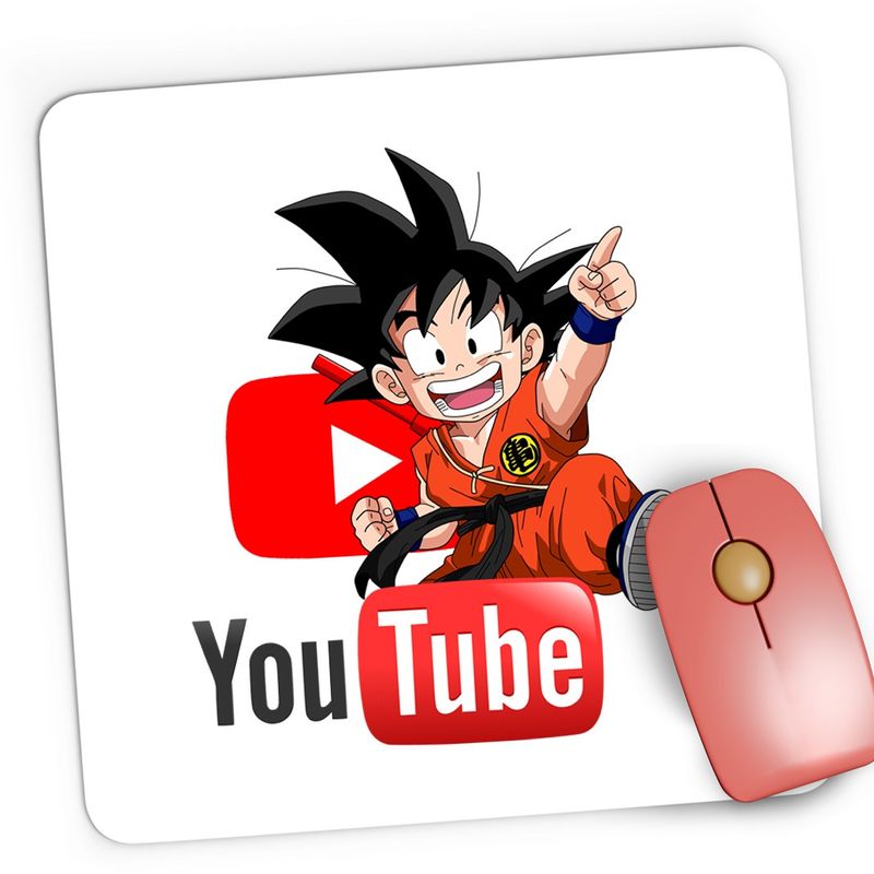 PC, gaming si accesorii - Periferice PC - Mousepad - Mousepad Gaming Son Goku Youtube Anime Manga Youtuber Dragon Ball Z, 21x19 cm - Infinity.ro