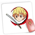 PC, gaming si accesorii - Periferice PC - Mousepad - Mousepad Gaming Demon Slayer Zenitsu Agatsuma Bebe Karate, 21x19 cm - Infinity.ro