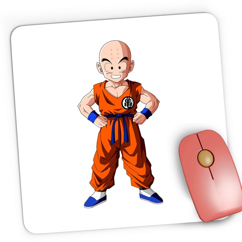 PC, gaming si accesorii - Periferice PC - Mousepad - Mousepad Gaming Krillin Shaolin Master Dragon Ball Z Anime Zen, 21x19 cm - Infinity.ro