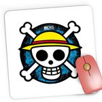 PC, gaming si accesorii - Periferice PC - Mousepad - Mousepad Gaming One Piece Crew Logo Monkey D Luffy Anime Manga, 21x19 cm - Infinity.ro