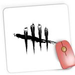 PC, gaming si accesorii - Periferice PC - Mousepad - Mousepad Gaming Dead by Daylight Logo Horror Game, 21x19 cm - Infinity.ro