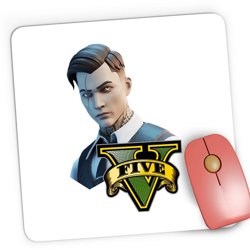 PC, gaming si accesorii - Periferice PC - Mousepad - Mousepad Gaming Midas Epic Skin Fortnite GTA, 21x19 cm - Infinity.ro