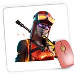 PC, gaming si accesorii - Periferice PC - Mousepad - Mousepad Gaming Blaze Skin Fortnite Scar, 21x19 cm - Infinity.ro