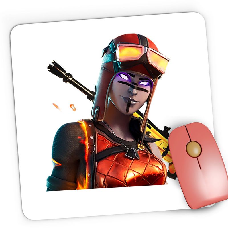 PC, gaming si accesorii - Periferice PC - Mousepad - Mousepad Gaming Blaze Skin Fortnite Scar, 21x19 cm - Infinity.ro