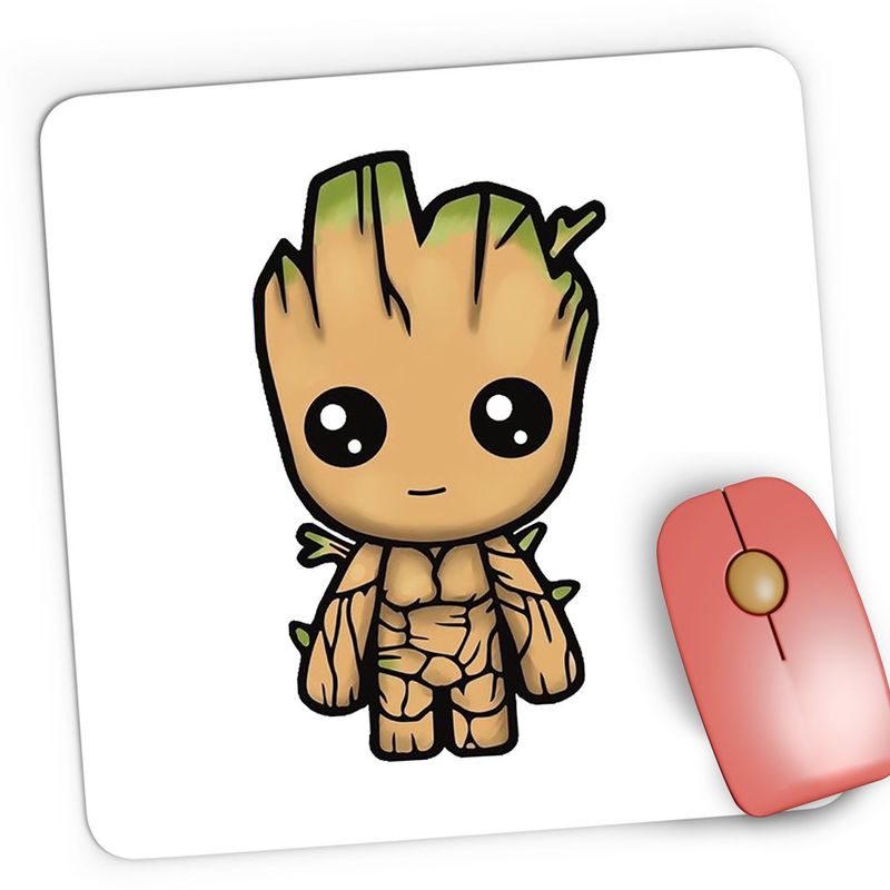 PC, gaming si accesorii - Periferice PC - Mousepad - Mousepad Gaming Baby Groot Bebelino Craciun Love Gift, 21x19 cm - Infinity.ro
