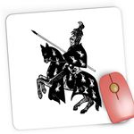 PC, gaming si accesorii - Periferice PC - Mousepad - Mousepad Gaming Age Of Empires Knight Crusades Golden Horde Knight Horse, 21x19 cm - Infinity.ro