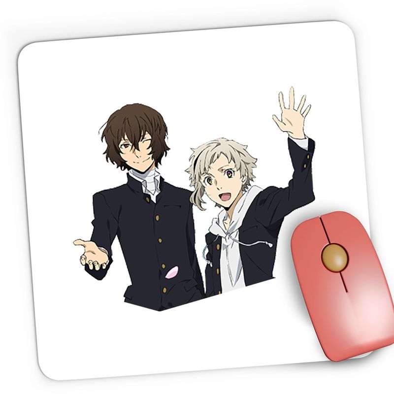 PC, gaming si accesorii - Periferice PC - Mousepad - Mousepad Gaming Bungo Stray Dogs Osamu Dazai Atsushi Nakajima, 21x19 cm - Infinity.ro