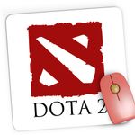 PC, gaming si accesorii - Periferice PC - Mousepad - Mousepad Gaming Logo Dota 2 Defense of the Ancients Emblem, 21x19 cm - Infinity.ro