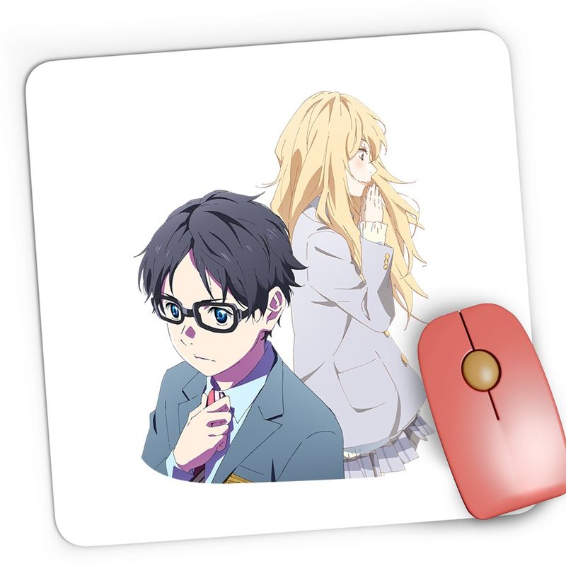 PC, gaming si accesorii - Periferice PC - Mousepad - Mousepad Gaming Your Lie in April Kousei Pianist Pian, 21x19 cm - Infinity.ro