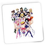PC, gaming si accesorii - Periferice PC - Mousepad - Mousepad Gaming Sailor Moon All Team Crew Anime Manga, 21x19 cm - Infinity.ro