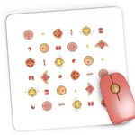 PC, gaming si accesorii - Periferice PC - Mousepad - Mousepad Gaming Sailor Moon Diademe Insigne, 21x19 cm - Infinity.ro