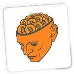 PC, gaming si accesorii - Periferice PC - Mousepad - Mousepad Gaming Bitcoin in Head, 21x19 cm - Infinity.ro
