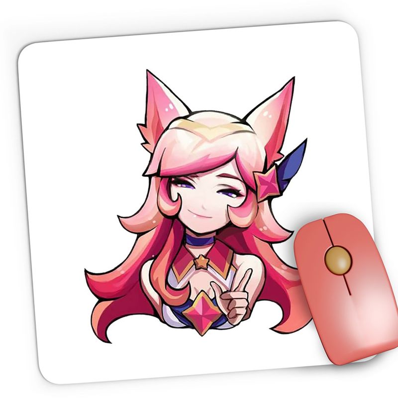 PC, gaming si accesorii - Periferice PC - Mousepad - Mousepad Gaming League of Legends Ahri Rebel Gamer Girl, 21x19 cm - Infinity.ro