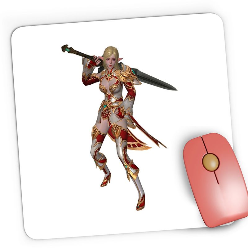 PC, gaming si accesorii - Periferice PC - Mousepad - Mousepad Gaming Lineage Revolution Legendary Creature Elf, 21x19 cm - Infinity.ro