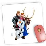 PC, gaming si accesorii - Periferice PC - Mousepad - Mousepad Gaming Elsa Frozen Anna Olaf Hans, 21x19 cm - Infinity.ro