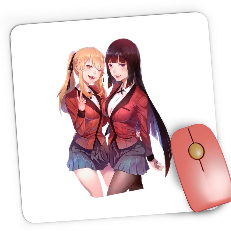 PC, gaming si accesorii - Periferice PC - Mousepad - Mousepad Gaming Kakegurui Runa Yumeko Joc Noroc Anime, 21x19 cm - Infinity.ro