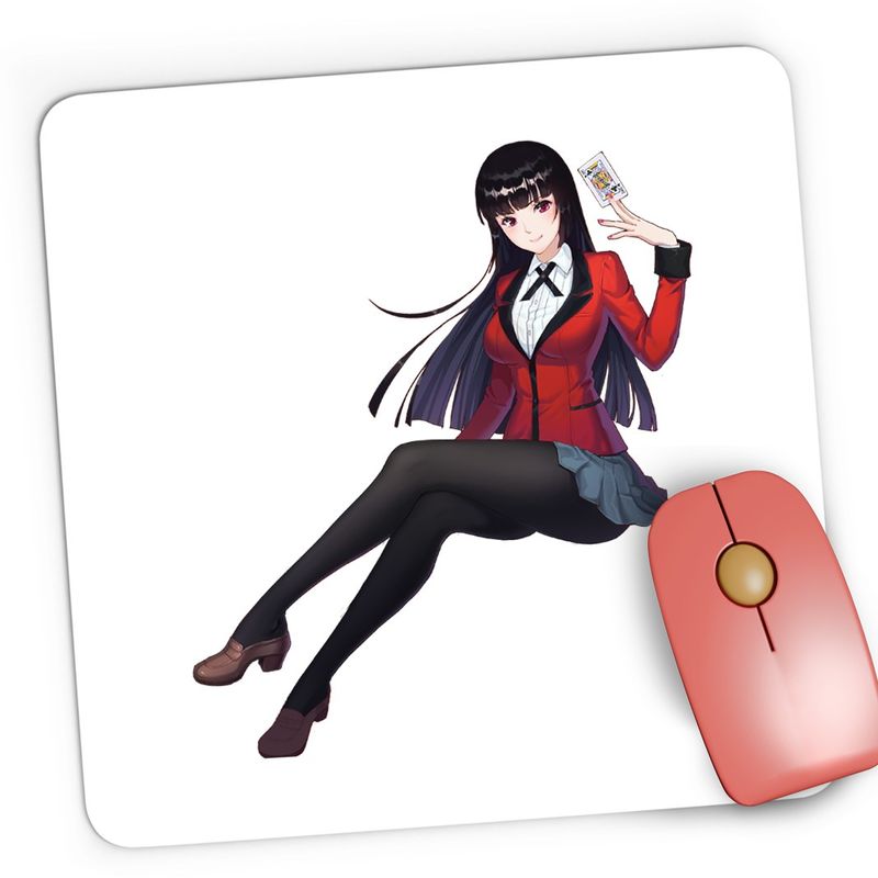 PC, gaming si accesorii - Periferice PC - Mousepad - Mousepad Gaming Kakegurui Yumeko Jabami Compulsive Gambler, 21x19 cm - Infinity.ro