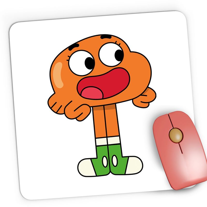 PC, gaming si accesorii - Periferice PC - Mousepad - Mousepad Gaming Darwin Watterson Gumball Pestisor, 21x19 cm - Infinity.ro