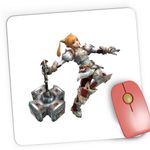 PC, gaming si accesorii - Periferice PC - Mousepad - Mousepad Gaming Lineage II Dwarf Lady Server Aion, 21x19 cm - Infinity.ro
