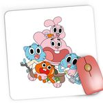 PC, gaming si accesorii - Periferice PC - Mousepad - Mousepad Gaming The Amazing World of Gumball All Family Familie, 21x19 cm - Infinity.ro