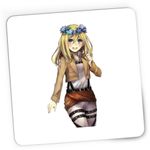 PC, gaming si accesorii - Periferice PC - Mousepad - Mousepad Gaming Attack on Titan Historia Reiss AOT Anime Manga, 21x19 cm - Infinity.ro