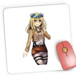 PC, gaming si accesorii - Periferice PC - Mousepad - Mousepad Gaming Attack on Titan Historia Reiss AOT Anime Manga, 21x19 cm - Infinity.ro
