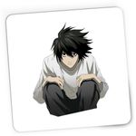 PC, gaming si accesorii - Periferice PC - Mousepad - Mousepad Gaming Death Note L Detectiv Dragobete Valentines Day Anime, 21x19 cm - Infinity.ro