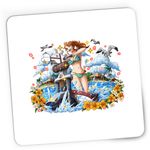 PC, gaming si accesorii - Periferice PC - Mousepad - Mousepad Gaming One Piece Nami Crazy Girl Cartoon, 21x19 cm - Infinity.ro
