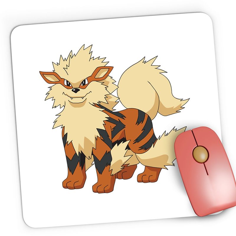 PC, gaming si accesorii - Periferice PC - Mousepad - Mousepad Gaming Pokemon Arcanine Cat Tigru, 21x19 cm - Infinity.ro