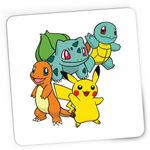 PC, gaming si accesorii - Periferice PC - Mousepad - Mousepad Gaming Pokemon Go Cards Pikachu Bulbasaur, 21x19 cm - Infinity.ro