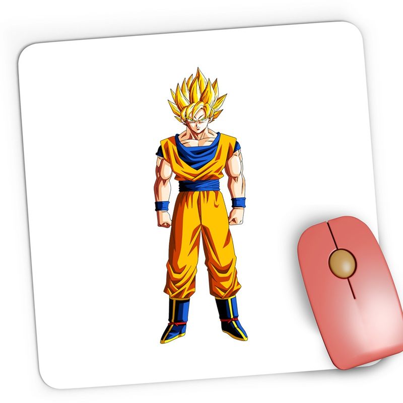 PC, gaming si accesorii - Periferice PC - Mousepad - Mousepad Gaming Dragon Ball Z Goku Saiyan Ninja Manga, 21x19 cm - Infinity.ro