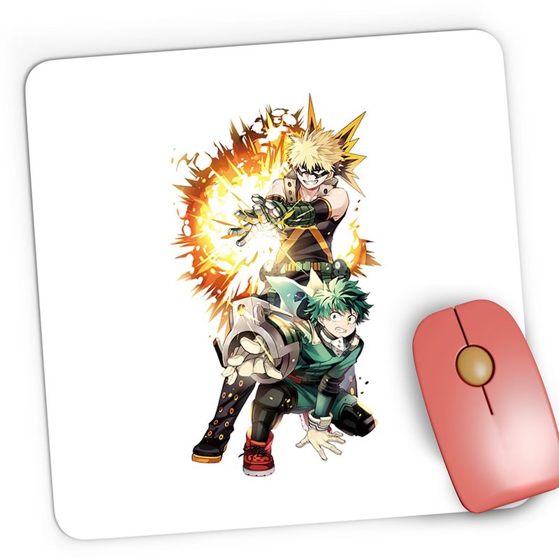 PC, gaming si accesorii - Periferice PC - Mousepad - Mousepad Gaming Hero Academia Katsuki Bakugou Anime, 21x19 cm - Infinity.ro