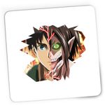 PC, gaming si accesorii - Periferice PC - Mousepad - Mousepad Gaming Eren Yeager Attack on Titan AOT Manga Anime, 21x19 cm - Infinity.ro