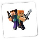 PC, gaming si accesorii - Periferice PC - Mousepad - Mousepad Gaming Steve Alex Fight Minecraft, 21x19 cm - Infinity.ro