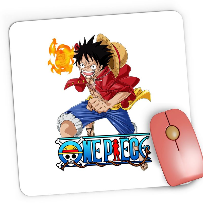 PC, gaming si accesorii - Periferice PC - Mousepad - Mousepad Gaming Eiichiro Oda One Piece Monkey D Luffy Pirate Captain, 21x19 cm - Infinity.ro