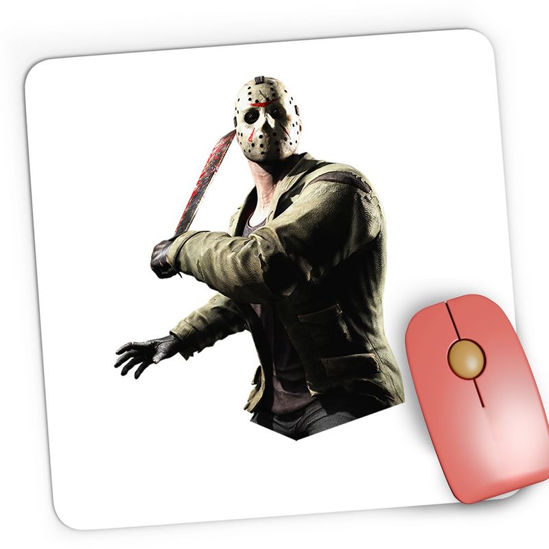 PC, gaming si accesorii - Periferice PC - Mousepad - Mousepad Gaming Mortal Kombat Jason Voorhees Freedy Kruegger Chainsaw, 21x19 cm - Infinity.ro