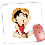 PC, gaming si accesorii - Periferice PC - Mousepad - Mousepad Gaming One Piece Monkey D Luffy Minecraft Pirate, 21x19 cm - Infinity.ro